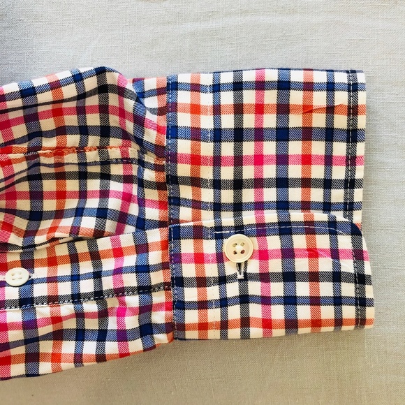 Faconnable Club Multicolor Check Casual Shirt L - Picture 5 of 8